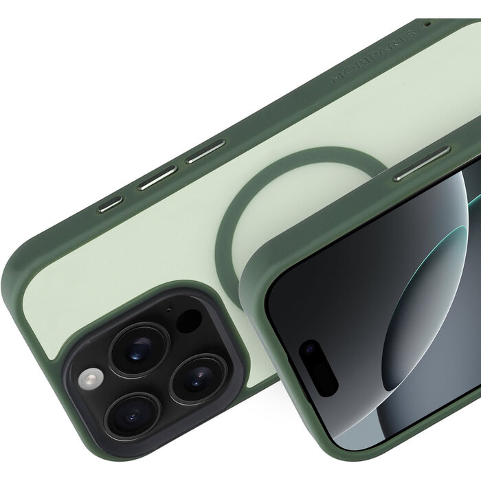 Mobiparts Mobiparts MagSafe Hardcover voor iPhone 16 Pro - Satin Green