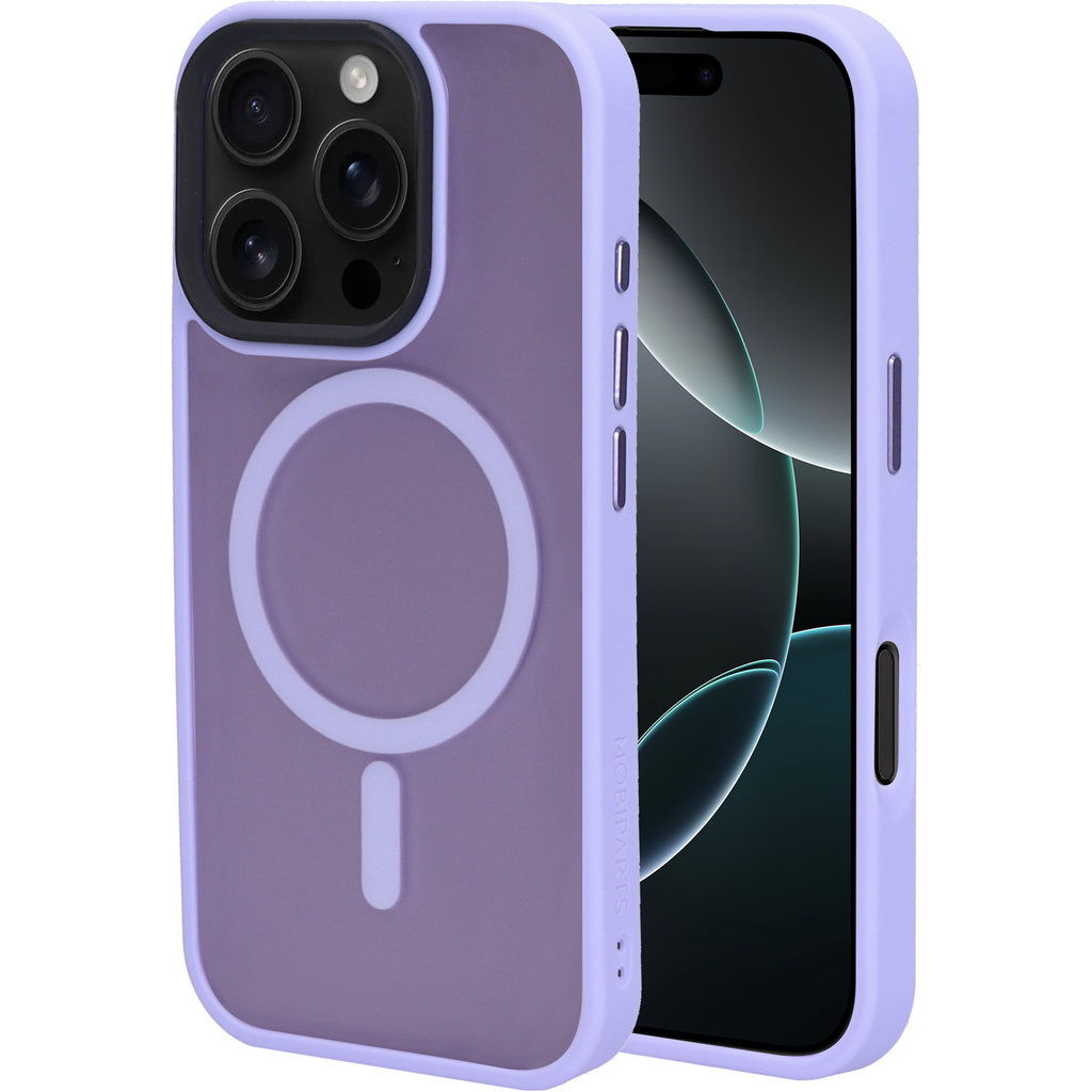 Mobiparts Mobiparts MagSafe Hardcover voor iPhone 16 Pro - Satin Lila