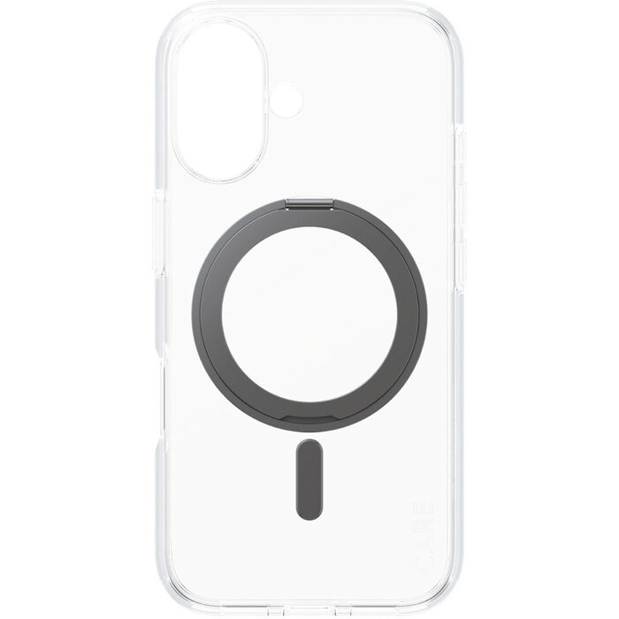 CARE by PanzerGlass PanzerGlass CARE MagSafe Hoesje iPhone 16 met Kickstand - Transparant