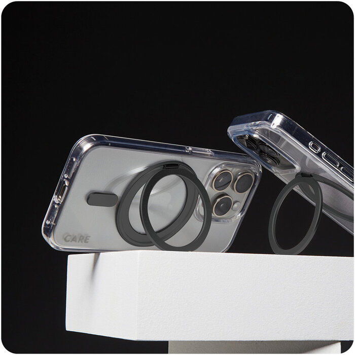 CARE by PanzerGlass PanzerGlass CARE Case iPhone 16 Plus Transparant met MagSafe en Kickstand