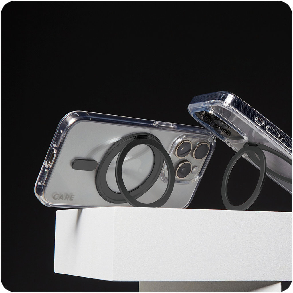 CARE by PanzerGlass PanzerGlass CARE Case iPhone 16 Plus Transparant met MagSafe en Kickstand