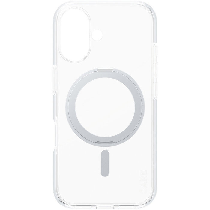 CARE by PanzerGlass CARE by PanzerGlass Feature Case Transparent w. Silver Kickstand & MagSafe iPhone 16