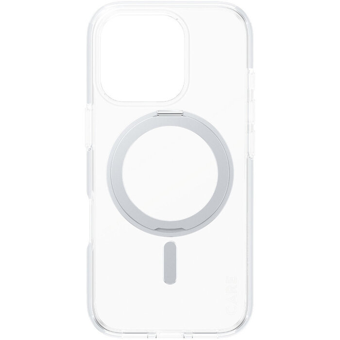 CARE by PanzerGlass CARE by PanzerGlass Feature Case Transparent w. Silver Kickstand & MagSafe iPhone 16 Pro