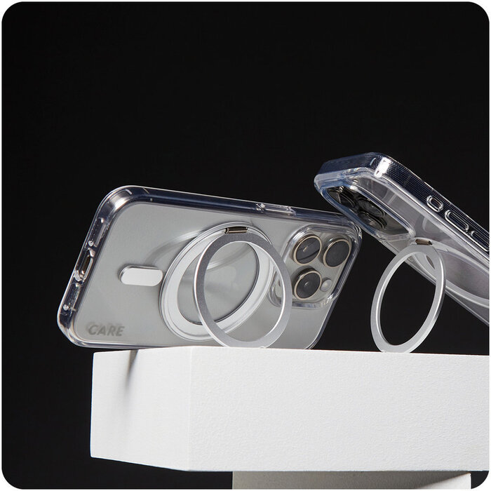 CARE by PanzerGlass PanzerGlass CARE Case iPhone 16 Pro - Transparant met MagSafe & Kickstand