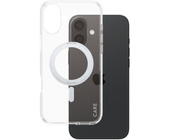 CARE by PanzerGlass PanzerGlass CARE Case voor iPhone 16 Plus - Transparant met MagSafe & Kickstand