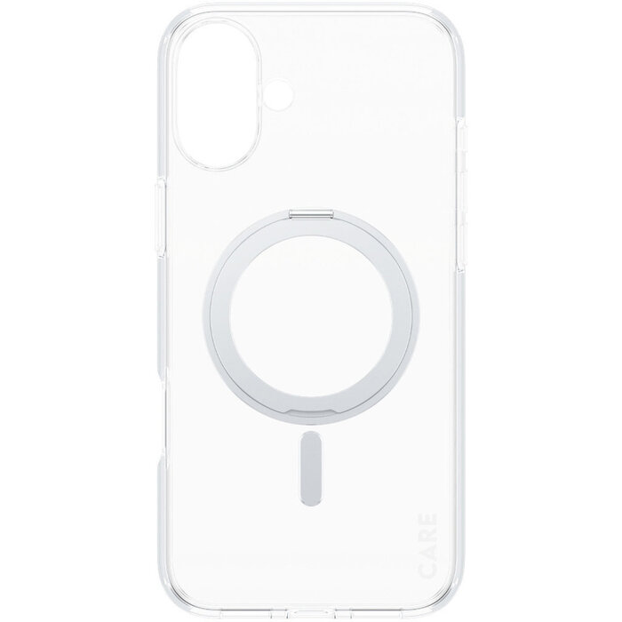CARE by PanzerGlass CARE by PanzerGlass Feature Case Transparent w. Silver Kickstand & MagSafe iPhone 16 Plus