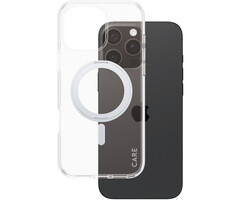 CARE by PanzerGlass CARE by PanzerGlass Feature Case Transparent w. Silver Kickstand & MagSafe iPhone 16 Pro Max