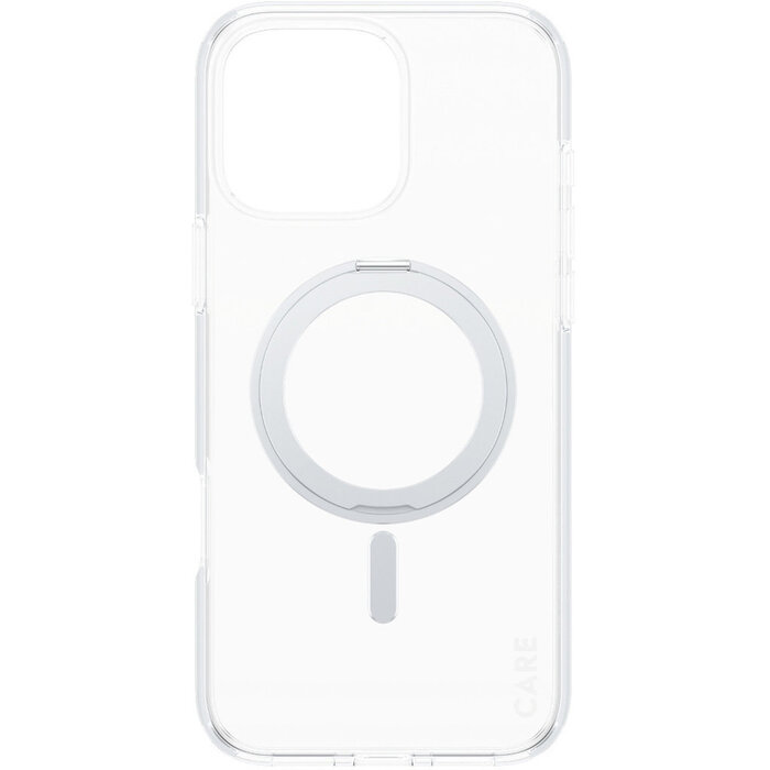 CARE by PanzerGlass PanzerGlass CARE Case voor iPhone 16 Pro Max - Transparant met MagSafe & Kickstand