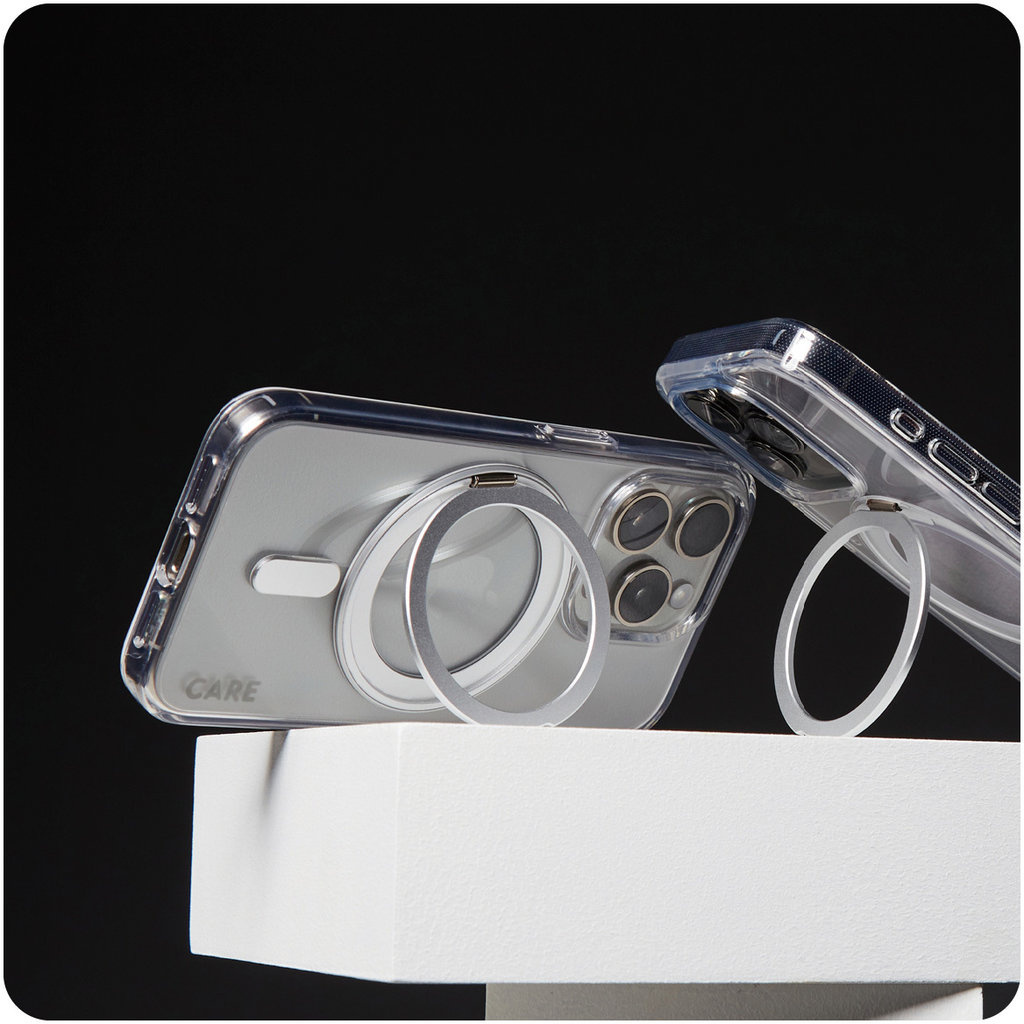 CARE by PanzerGlass PanzerGlass CARE Case voor iPhone 16 Pro Max - Transparant met MagSafe & Kickstand, foto 5 van 5