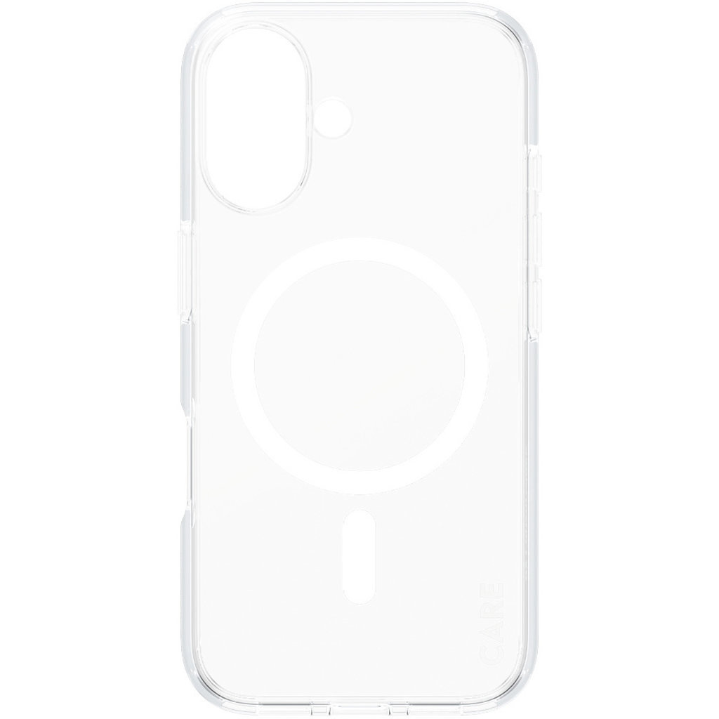 CARE by PanzerGlass CARE by PanzerGlass Flagship Case Transparent Urban Combat w. White MagSafe iPhone 16, foto 3 van 5