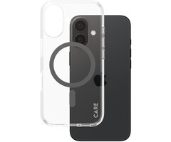 CARE by PanzerGlass CARE by PanzerGlass Flagship Case Transparent Urban Combat w. Black MagSafe iPhone 16