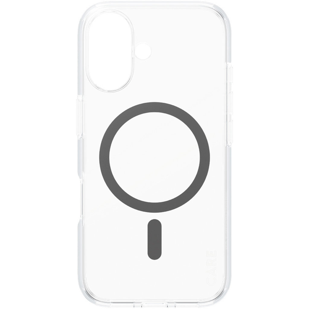 CARE by PanzerGlass CARE by PanzerGlass Flagship Case Transparent Urban Combat w. Black MagSafe iPhone 16