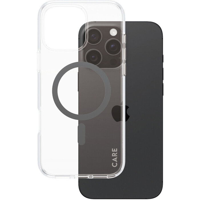 CARE by PanzerGlass CARE by PanzerGlass Flagship Case Transparent Urban Combat w. Black MagSafe iPhone 16 Pro Max
