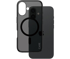CARE by PanzerGlass PanzerGlass Urban Combat MagSafe Case voor iPhone 16 - Smokey Black