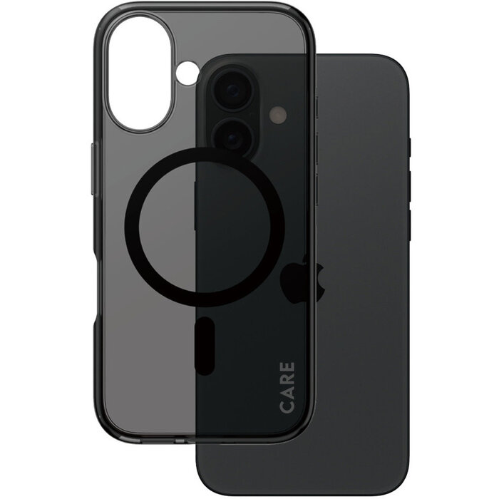 CARE by PanzerGlass PanzerGlass Urban Combat MagSafe Case iPhone 16 - Smokey Black