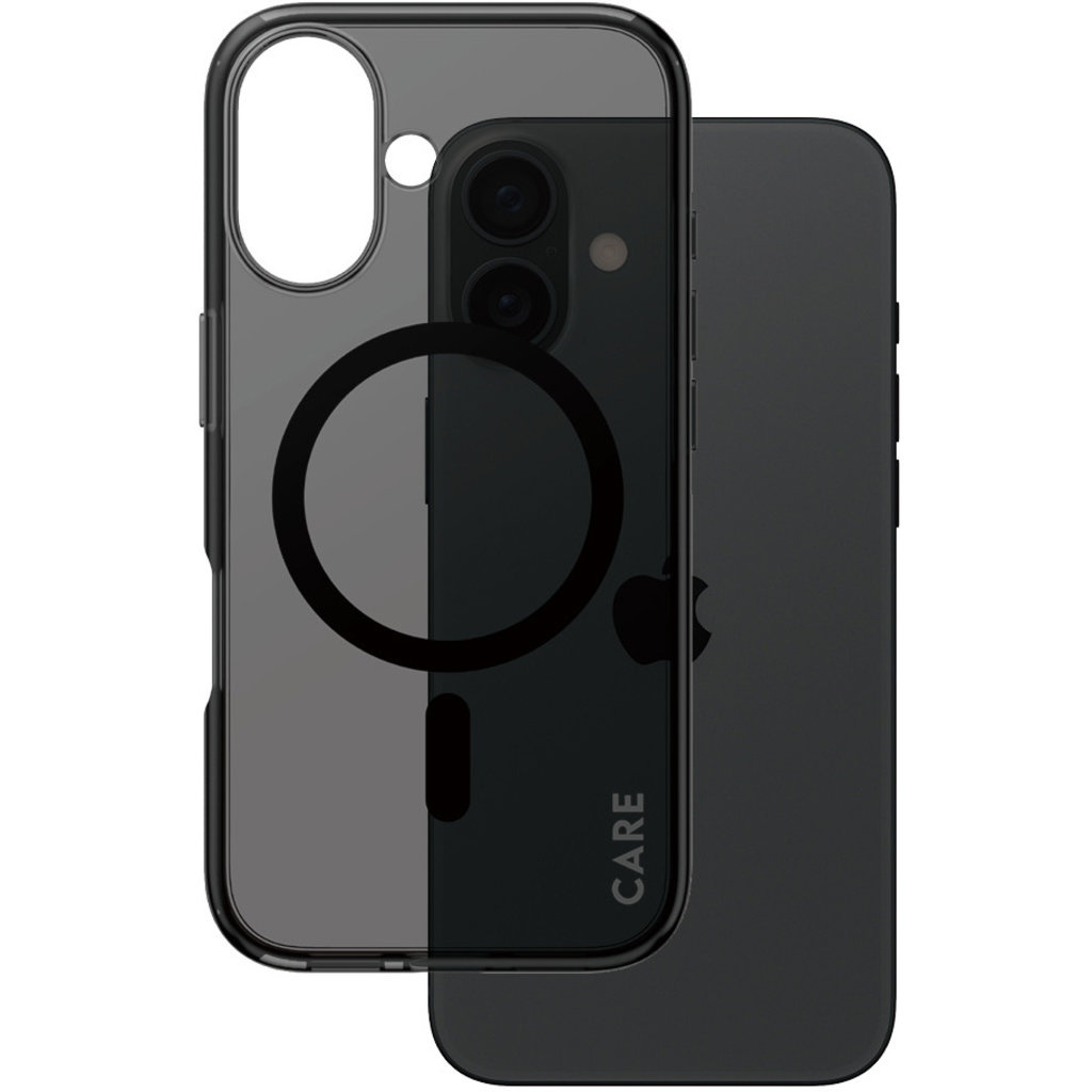 CARE by PanzerGlass PanzerGlass Urban Combat MagSafe Case iPhone 16 - Smokey Black