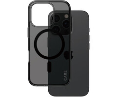 CARE by PanzerGlass PanzerGlass Urban Combat MagSafe Case voor iPhone 16 Pro - Smokey Black