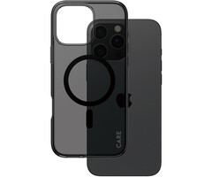 CARE by PanzerGlass PanzerGlass CARE MagSafe Case voor iPhone 16 Pro Max - Smokey Black