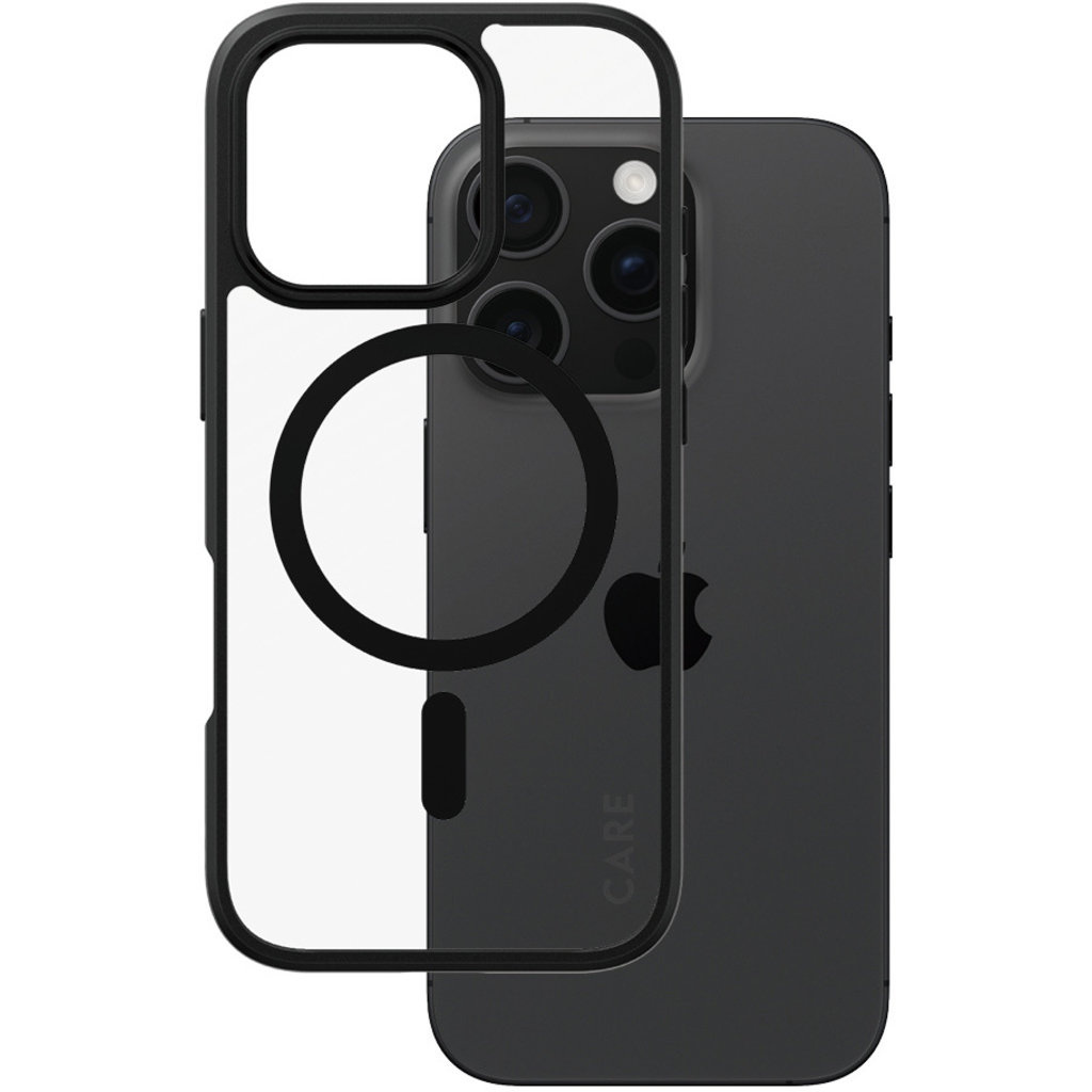 CARE by PanzerGlass PanzerGlass Urban Combat Case voor iPhone 16 Pro - Transparant met MagSafe