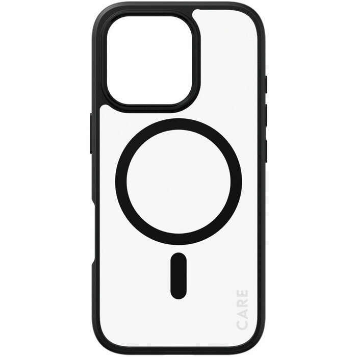 CARE by PanzerGlass CARE by PanzerGlass Flagship Case Transparent Urban Combat w. Black Frame & MagSafe iPhone 16 Pro