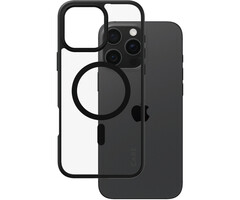 CARE by PanzerGlass PanzerGlass Urban Combat MagSafe Case voor iPhone 16 Pro Max - Transparant/Zwart