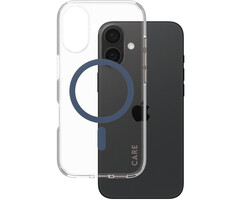 CARE by PanzerGlass CARE by PanzerGlass Flagship Case Transparent Urban Combat w. Blue MagSafe iPhone 16