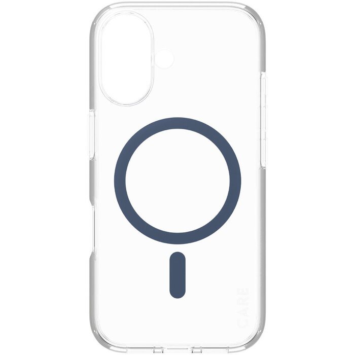 CARE by PanzerGlass CARE by PanzerGlass Flagship Case Transparent Urban Combat w. Blue MagSafe iPhone 16