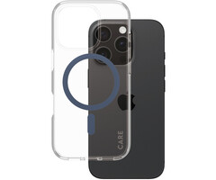 CARE by PanzerGlass CARE by PanzerGlass Flagship Case Transparent Urban Combat w. Blue MagSafe iPhone 16 Pro