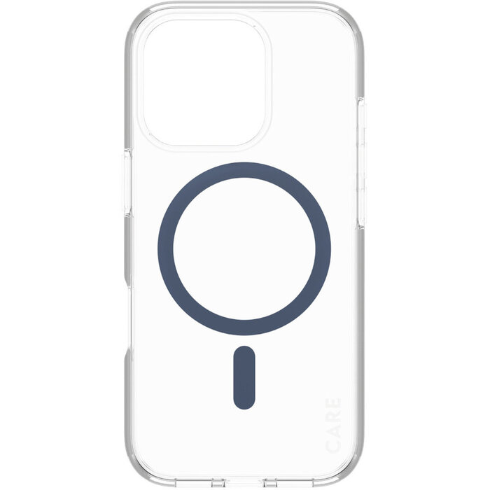 CARE by PanzerGlass CARE by PanzerGlass Flagship Case Transparent Urban Combat w. Blue MagSafe iPhone 16 Pro