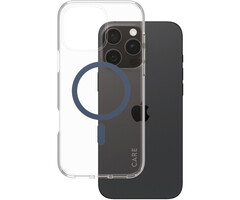 CARE by PanzerGlass CARE by PanzerGlass Flagship Case Transparent Urban Combat w. Blue MagSafe iPhone 16 Pro Max