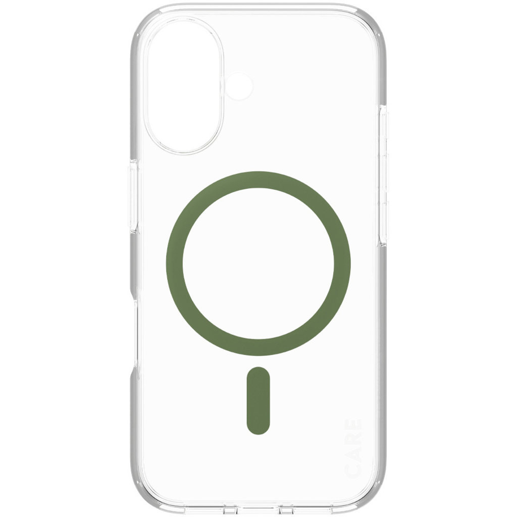 CARE by PanzerGlass PanzerGlass Urban Combat Case voor iPhone 16 - Transparant met MagSafe