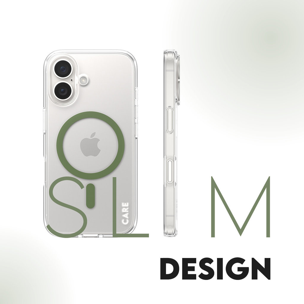 CARE by PanzerGlass PanzerGlass Urban Combat Case voor iPhone 16 - Transparant met MagSafe