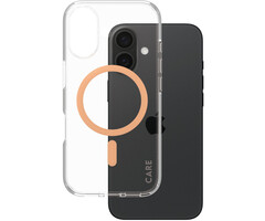CARE by PanzerGlass CARE by PanzerGlass Flagship Case Transparent Urban Combat w. Peachy MagSafe iPhone 16