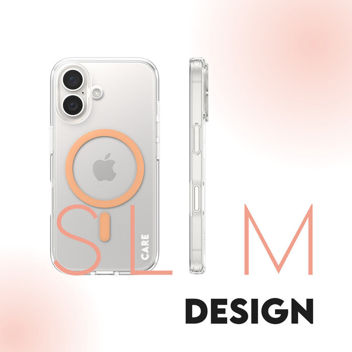 CARE by PanzerGlass PanzerGlass Urban Combat Case voor iPhone 16 met MagSafe - Transparant