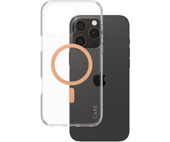 CARE by PanzerGlass CARE by PanzerGlass Flagship Case Transparent Urban Combat w. Peachy MagSafe iPhone 16 Pro Max