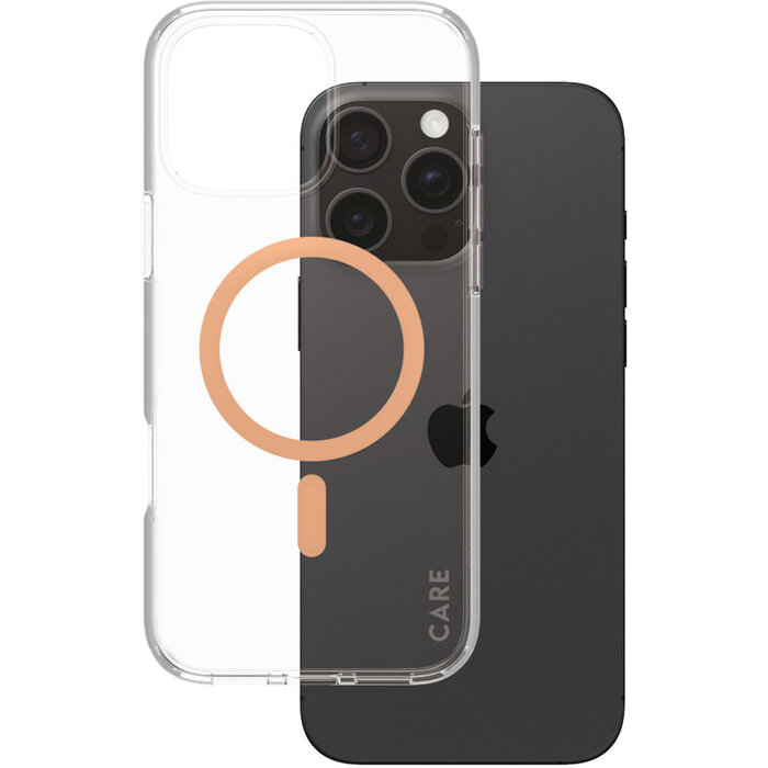 CARE by PanzerGlass PanzerGlass Urban Combat MagSafe Case voor iPhone 16 Pro Max - Transparant