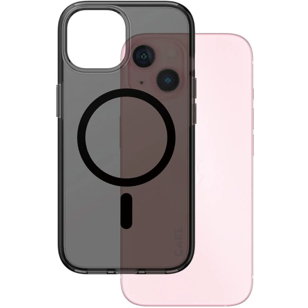 CARE by PanzerGlass CARE by PanzerGlass Flagship Case Smokey Urban Combat w. Black MagSafe iPhone 15