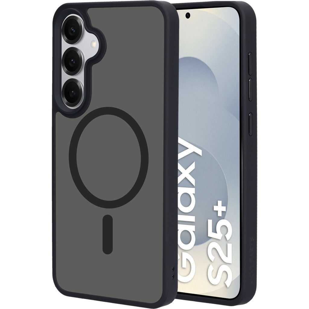 Mobiparts Mobiparts MagSafe Hardcover voor Samsung Galaxy S25 Plus - Satin Black