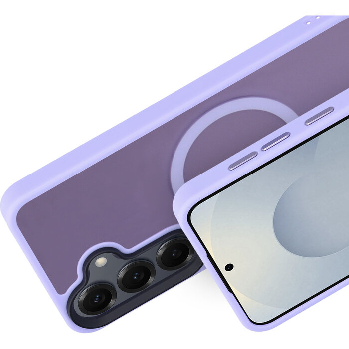 Mobiparts Mobiparts MagSafe Hardcover Samsung Galaxy S25 - Satijn Lila