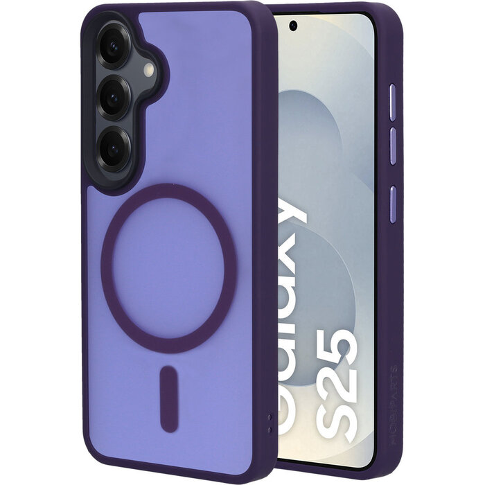 Mobiparts Mobiparts Hardcover Samsung Galaxy S25 Satin Purple (Magsafe Compatible)