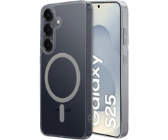 Mobiparts Mobiparts MagSafe Hardcover voor Samsung Galaxy S25 - Transparant