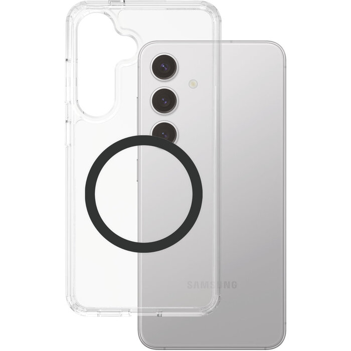 CARE by PanzerGlass CARE by PanzerGlass Flagship Case Transparent Urban Combat w. Black QI Module Samsung S25 Plus