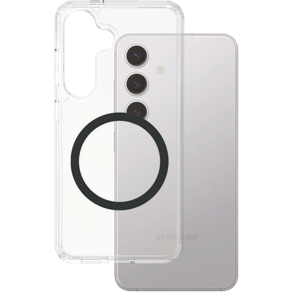 CARE by PanzerGlass PanzerGlass Urban Combat Case voor Samsung S25 Plus met QI-module - Transparant