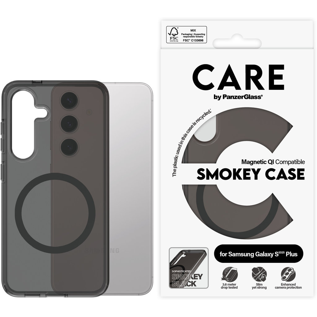 CARE by PanzerGlass PanzerGlass CARE Urban Combat Case voor Samsung Galaxy S25 Plus met QI, foto 2 van 2