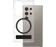 CARE by PanzerGlass CARE by PanzerGlass Feature Case Transparent w. Black Kickstand & QI Samsung S25 Ultra