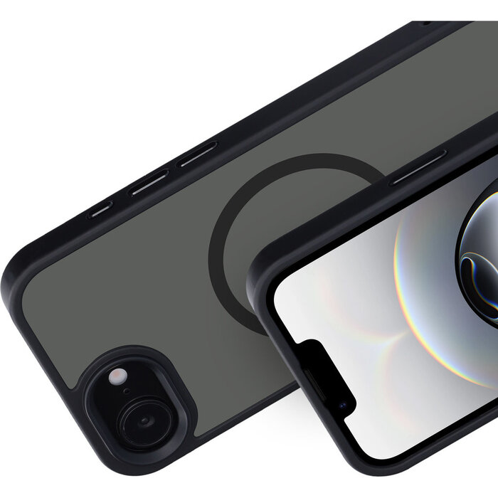 Mobiparts Mobiparts Hardcover voor iPhone 17e/16e - MagSafe Compatibel - Satin Black