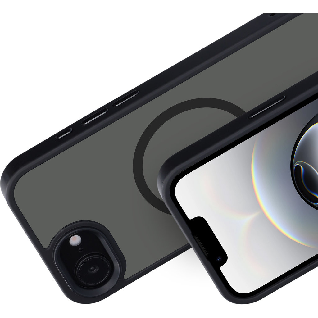 Mobiparts Mobiparts Hardcover voor iPhone 17e/16e - MagSafe Compatibel - Satin Black