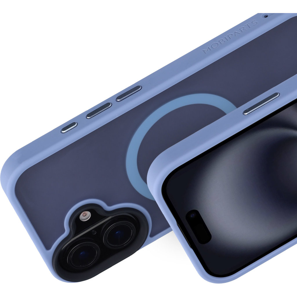 Mobiparts Mobiparts Hardcover voor iPhone 16 - Satin Light Blue (MagSafe)