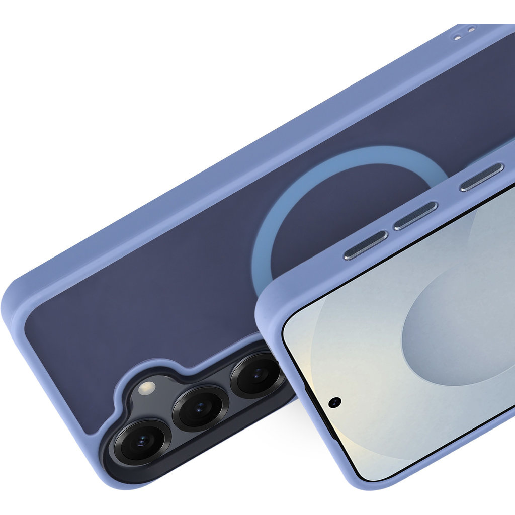 Mobiparts Mobiparts MagSafe Hardcover voor Samsung Galaxy S25 - Satin Light Blue
