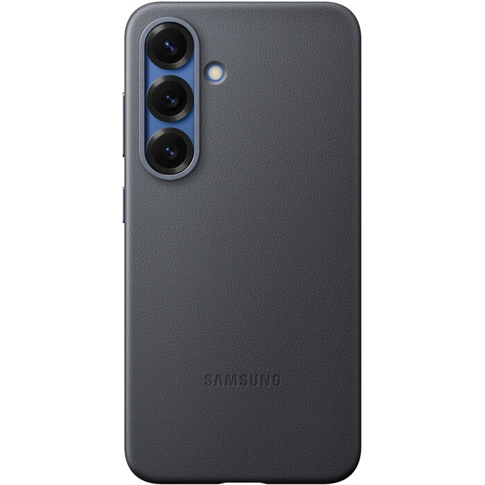 Samsung Samsung Galaxy S25 Kindsuit Leather Case - Kunstleer - Zwart